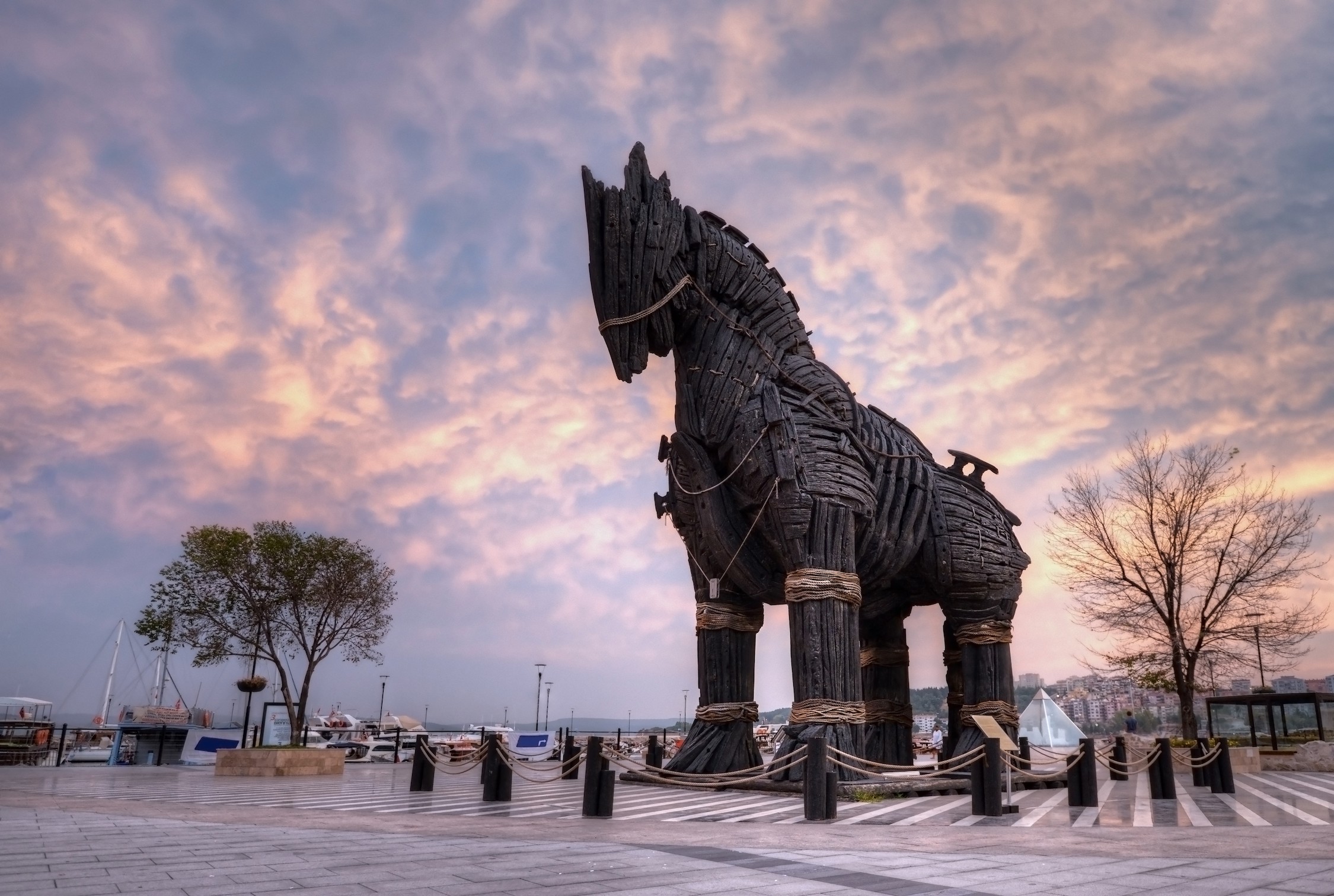 Trojanisches Pferd Canakkale  3D Fototapete